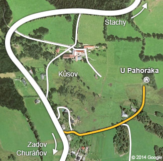 Podrobná mapa Kůsova